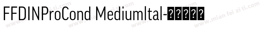 FFDINProCond Mediumltal字体转换
